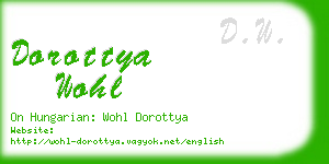 dorottya wohl business card